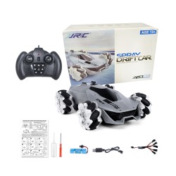 JJRC Spray Drift Car Q92 RC with Remote Control, Dynamic Sound and Night Lighting Tire Effect for Kids Gray JJRC Spray Drift Car Q92 RC with Remote Control, Dynamic Sound and Night Lighting Tire Effect for Kids Gray
